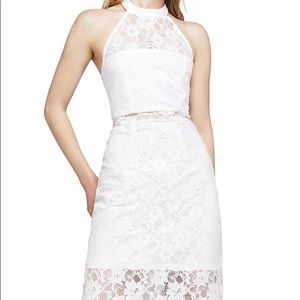 White Lace BCBG Midi Dress